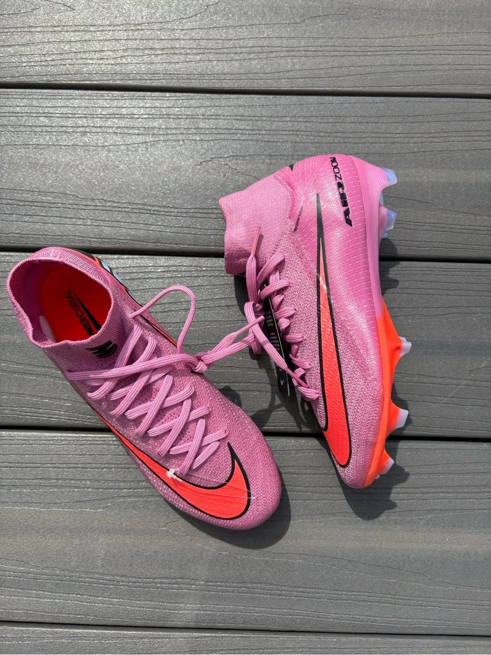 Nike Kids Size 5 Mercurial Superfly 10 Elite High Top Firm Ground Soccer Cleats